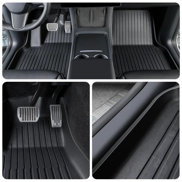 Tesla Model Y Rubberen Vloermatten - Automatten Set van 6 - Interieur Auto Accessoires 21/22/23